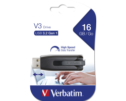 Verbatim V3 16GB USB3.2 Gen1, crni