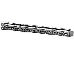 Roline Cat.5e/Class D 19" Patch Panel 24-porta UTP, crni