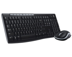 Logitech MK270 bežična tipkovnica+mi&scaron;, USB, crna (920-004532)