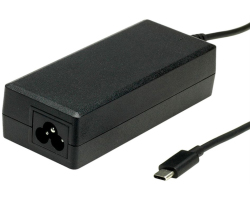 Roline USB-C strujni adapter, utor za 3-pinski kabel ("Mickey Mouse"), 65W