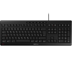 Cherry Stream tiha vodootporna tipkovnica, USB, crna