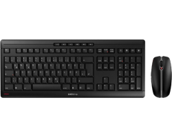 Cherry Stream Desktop tiha bežična tipkovnica + mi&scaron;, crna