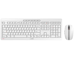 Cherry Stream Desktop tiha bežična tipkovnica + mi&scaron;, bijela