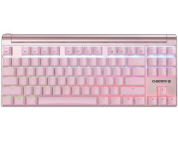Cherry MX 8.0 svjetleća (RGB) igraća tipkovnica, MX Red, USB, roza