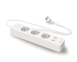 TP-Link Tapo P300 WiFi Smart multi utičnica, 3&times;strujna utičnica, 2&times;USB-A, 1&times;USB-C, QC3.0 18W punjač, Tapo app, Wi-Fi kontrola, Timer/Schedule postavke, Glasovna kotrola Amazon Alexa/Google Assistant