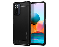 Spigen Rugged Armor, za&scaron;titna maska za telefon, crna - Xiaomi Redmi Note 10 Pro/Max