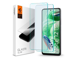 Spigen Glass tR Slim, za&scaron;titno staklo za ekran telefona, 2 kom - Xiaomi Redmi Note 12 5G/POCO X5 5G (AGL06048)