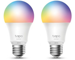 TP-Link Tapo Smart Wi-Fi vi&scaron;ebojna žarulja E27, 8.7W, 806lm, 2500K - 6500K, glasovna kontrola (Amazon Alexa &amp; Google Assistant) 2 pack