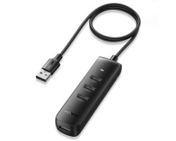 UGREEN 4-portni USB-A HUB 4xUSB-A 3.0, 1.0m, crni