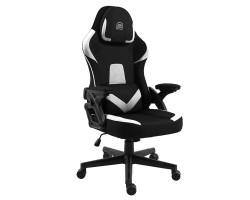 Bit Force THOR L-2D igraća stolica s potpornim jastučićima, PU koža, 2D naslon za ruke, nosivost 130kg, crno/bijela