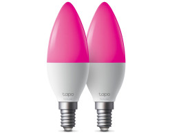 TP-Link Tapo Smart Wi-Fi vi&scaron;ebojna žarulja E14, 8.6W, 470lm, 2500K - 6500K, glasovna kontrola (Amazon Alexa &amp; Google Assistant)